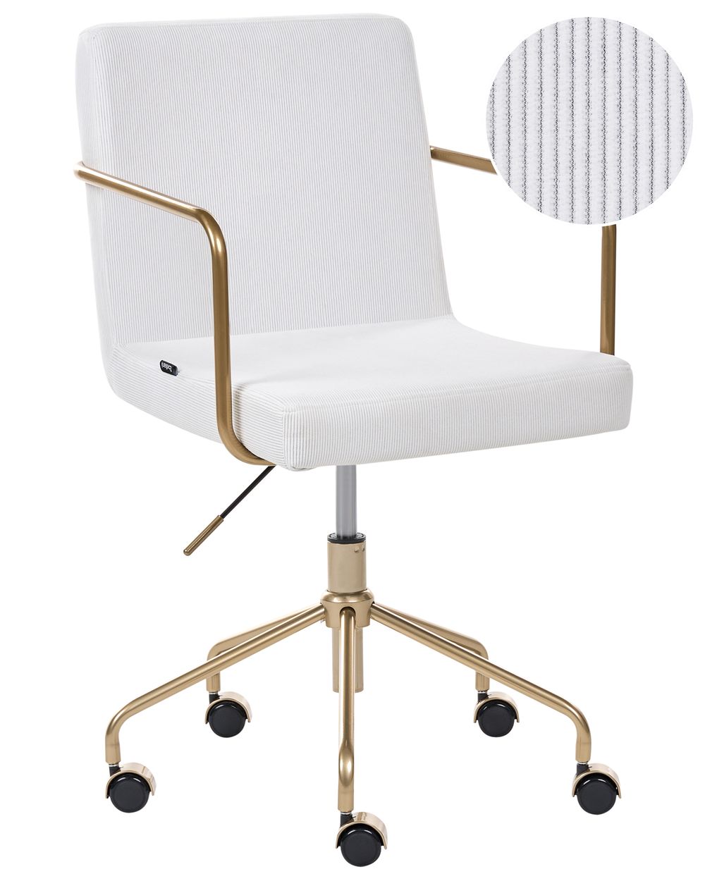 Office Chair TRINITY Corduroy Off-White