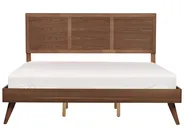 Bed ISTRES 180 x 200 cm (EU Super King) Dark Ash Wood_727946
