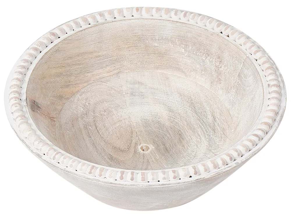 Set of 3 Bowls TANTA Mango Wood Light Brown_1003924