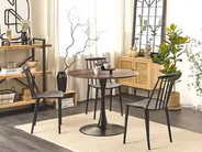 Dining Table BOCA Dark Brown 90 cm 90 cm_821581
