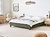 Bed without Headboard Boucle ROANNE 160 x 200 cm (EU King Size) Dark Green