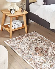 Tappeto VAYK Marrone Beige 80 x 150 cm_853606