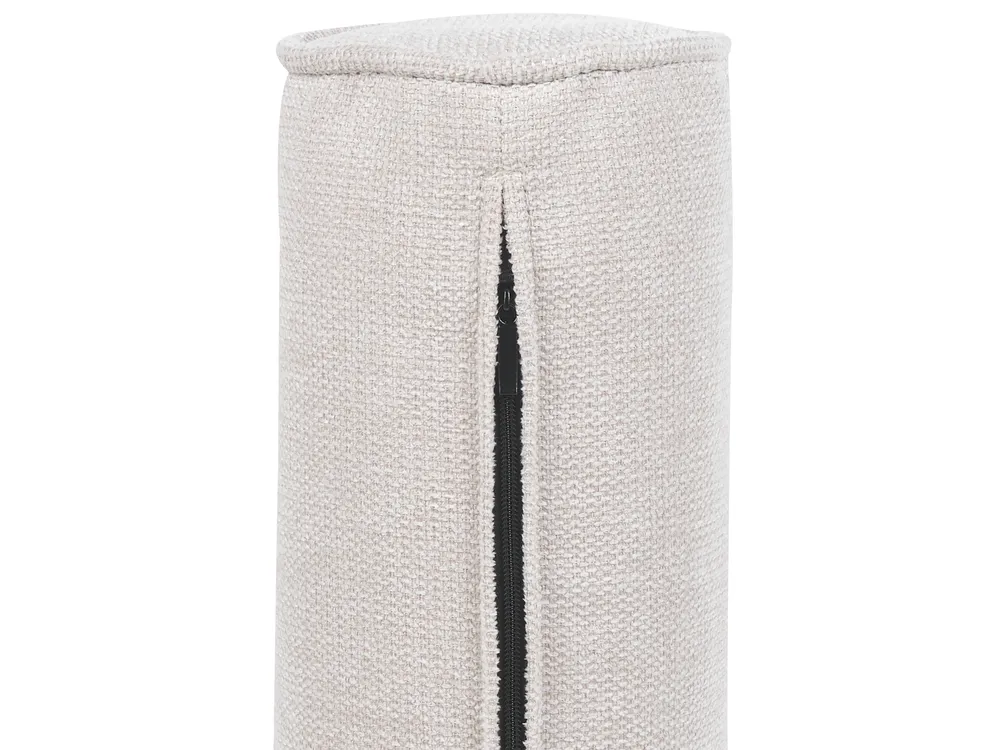 Living Room Set 6 Seater NURMO Fabric Light Beige_896214