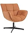 Sillón giratorio AUMA Tela Naranja