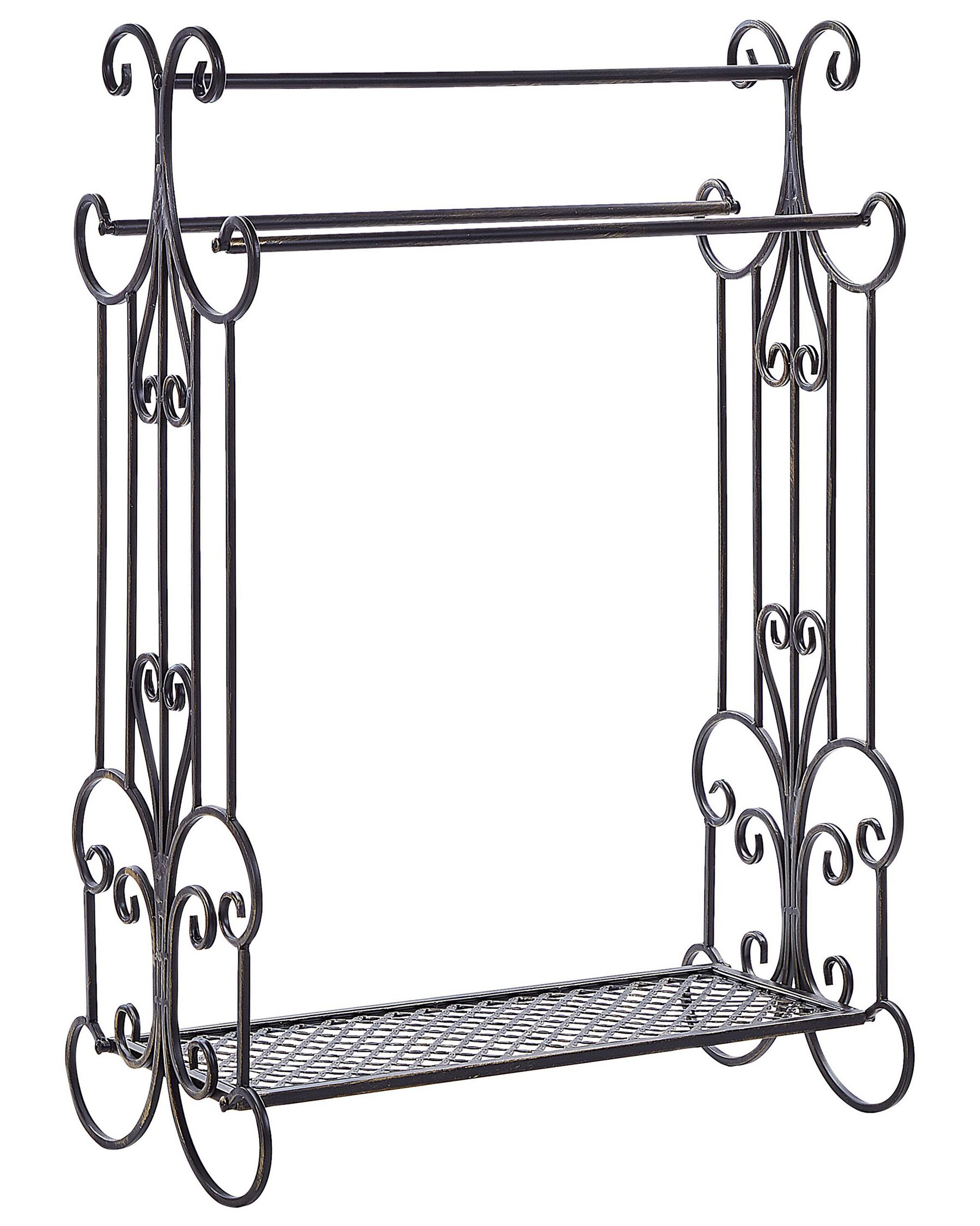 Portasciugamani metallo nero 60 x 90 cm GLADIS_827941