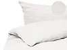 Duvet Cover Set SUMNER 200 x 200 cm Cotton Muslin Off-White