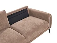 Sofa 3-Sitzer SKARO Chenillegewebe Braun_1156656