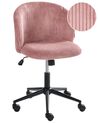 Office Chair MILES Corduroy Pink