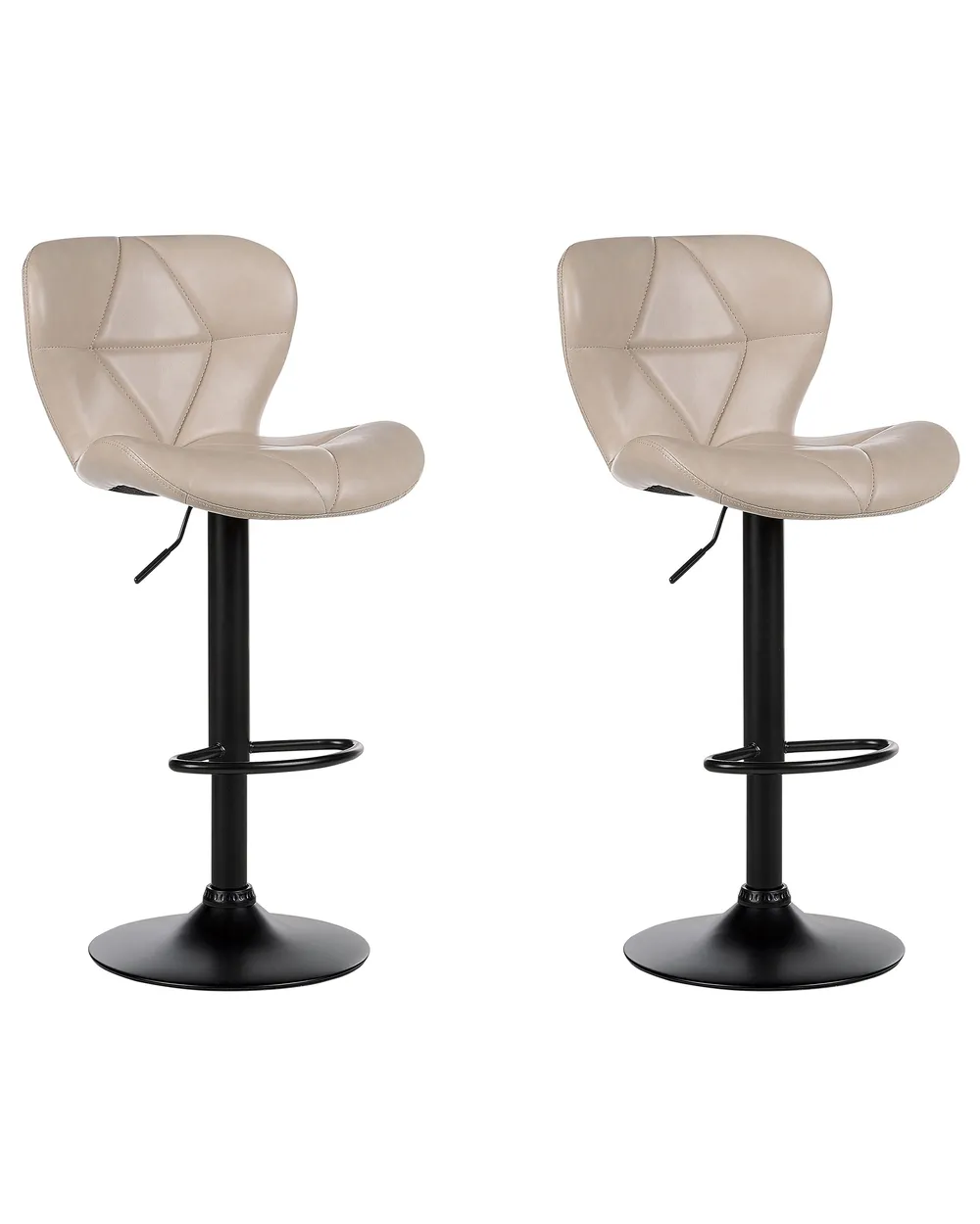WOLTU 2 Barkrukken - Barstoelen - Set van 2 - Kunstleer WOLTU 2 Barkrukken - Barstoelen - Set van 2 - Kunstleer