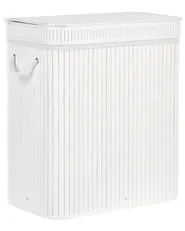 Kosz na pranie KALTHOTA Bambus Biały 100 L_849150