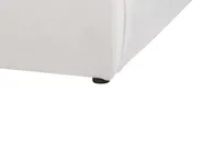 Bett mit Stauraum BAJONNA Samtstoff Cremeweiß 160 x 200 cm_871262