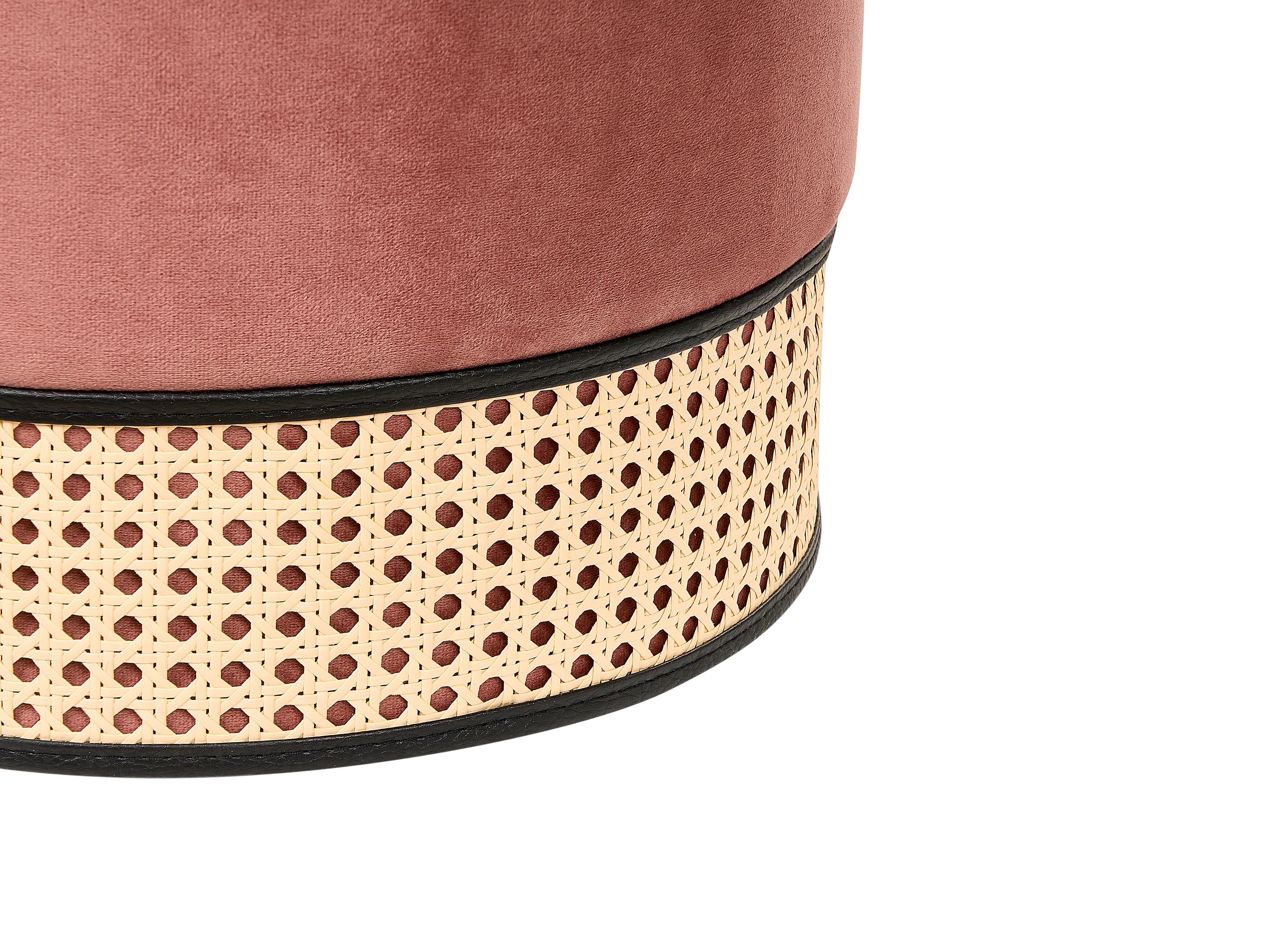 Rahi sametti vaaleanpunainen ⌀ 35 cm YANKTON | Beliani.fi