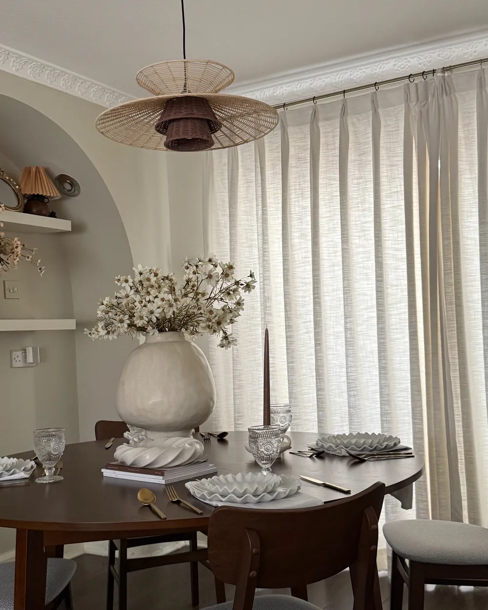 Pendant Lamp KABOMPO Rattan Brown_1055385