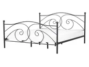 Letto Metallo DINARD 140 x 200 cm Nero_765083