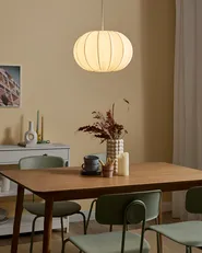 Pendant Lamp OKER Fabric White_1037228