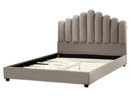 Letto Velluto VINCENNES 160 x 200 cm Tortora_974778