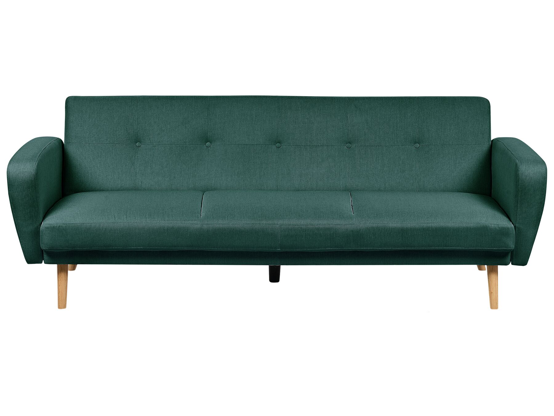 Háromszemélyes zöld kárpitozott kanapéágy FLORLI_905919