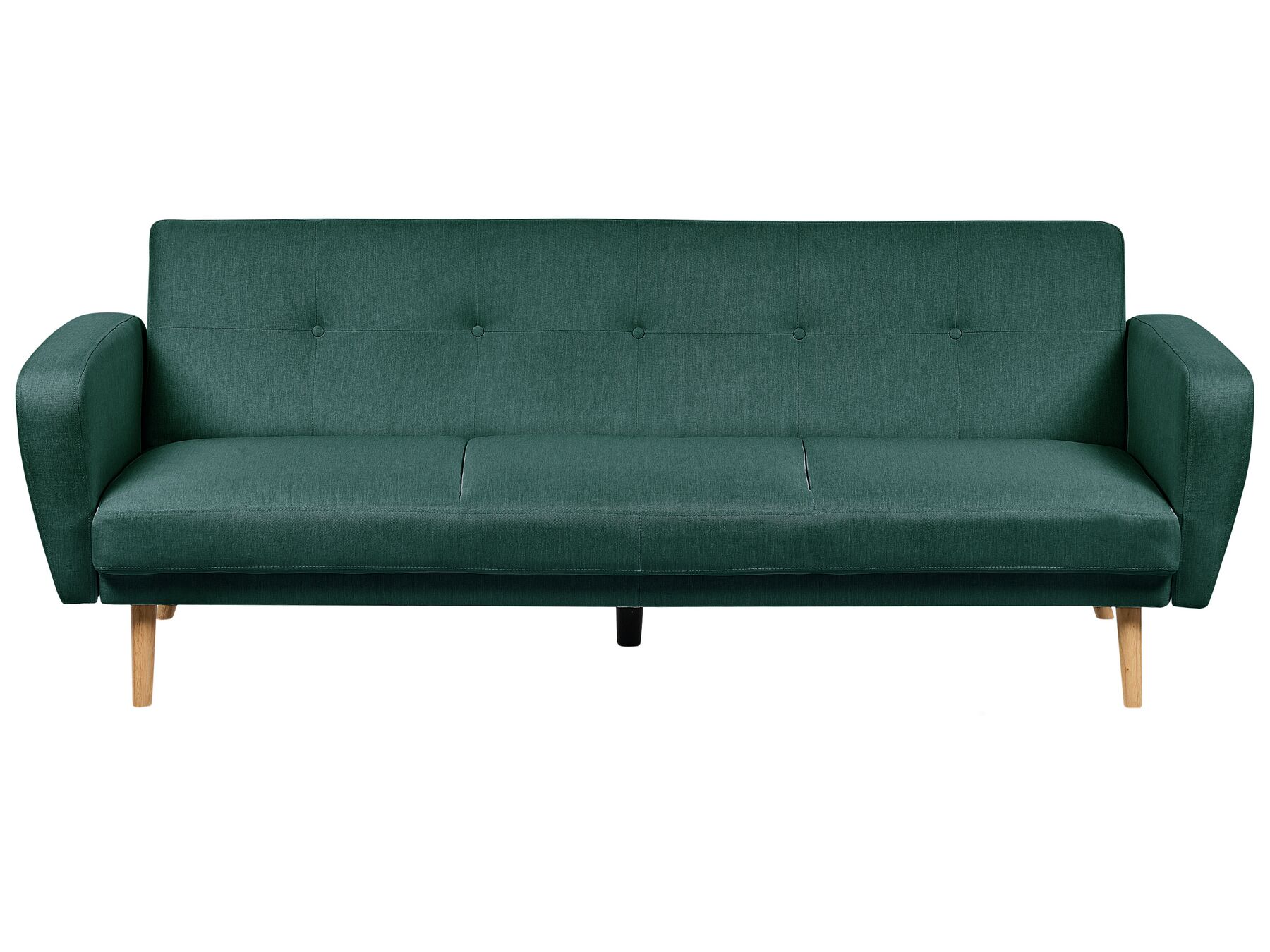 3 Seater Fabric Sofa Bed Green FLORLI_905919