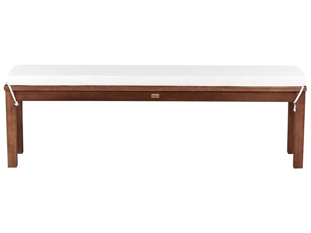 Bench Seat Pad Cushion TUSCANIA 157 x 34 cm Off-White_1133306