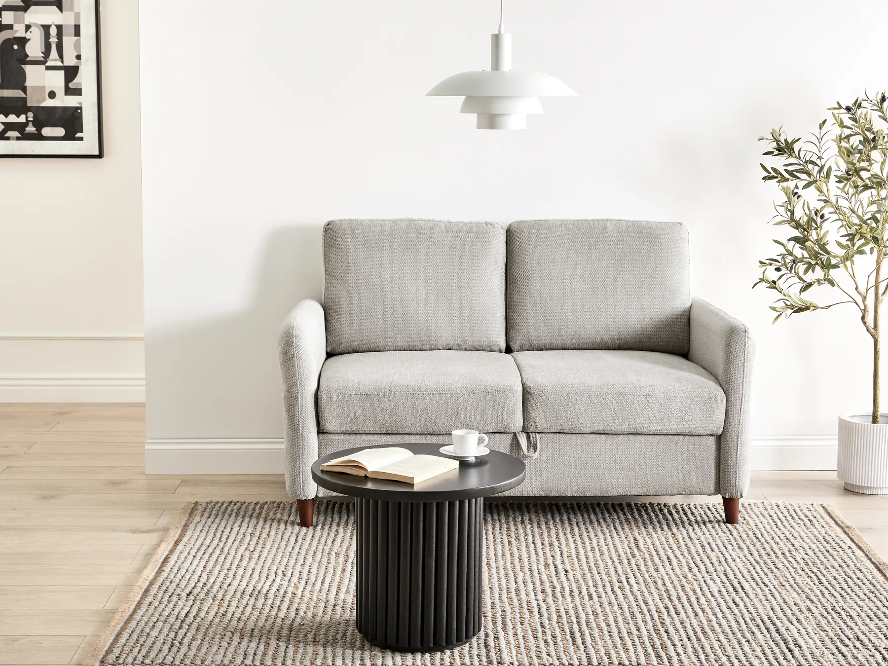 Sofa 2 Seater MARE Fabric Grey_999356