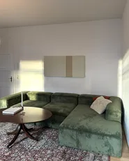 Modular Corner Sofa 4 Seater ARDAL Corduroy Green Left Hand_1036632