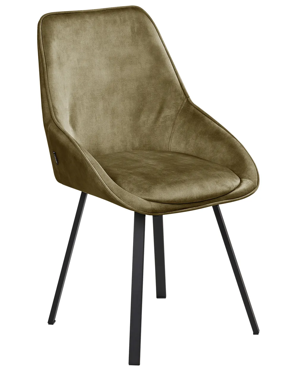 Set di 2 sedie da pranzo TERLTON Velluto Verde_1041287