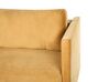 Velvet Sofa Bed with Storage Yellow EKSJO_848902