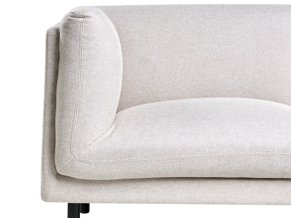 Divano 3 posti VORGOD Tessuto Beige chiaro_996608