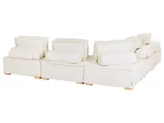 Modular Corner Sofa 5 Seater TIBRO Fabric Off-White Right Hand_1058178