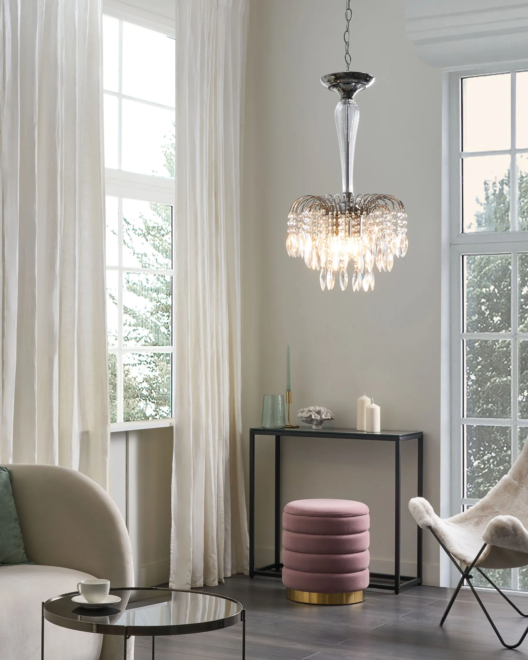 Chandelier ORARA Metal Silver_868725