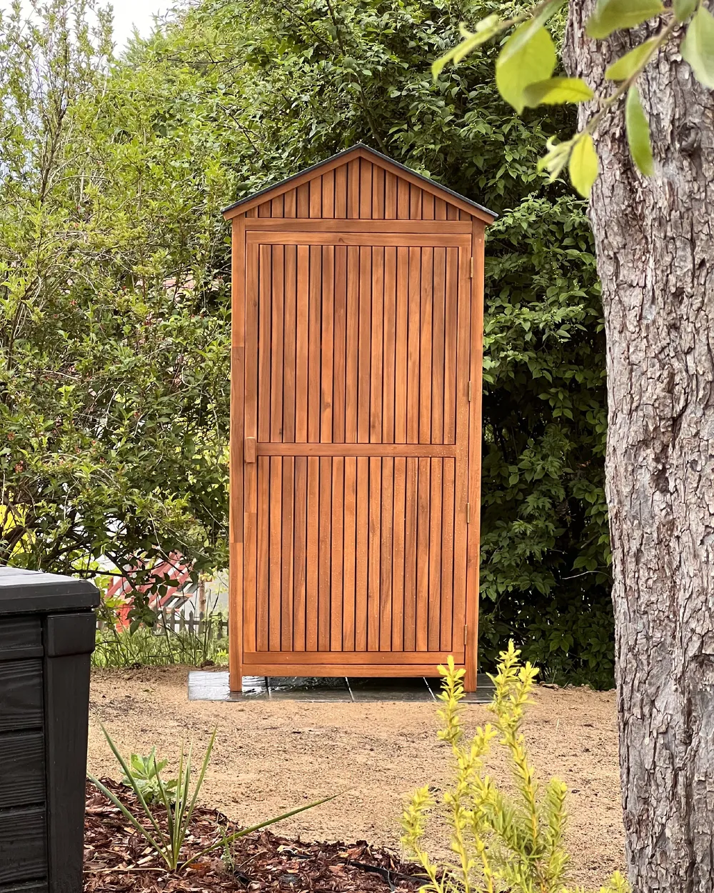 Garden Cabinet SAVOCA 100 cm 200 cm Acacia Wood Brown_824431