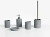 5-Piece Bathroom Accessories Set CAMANA Light Grey