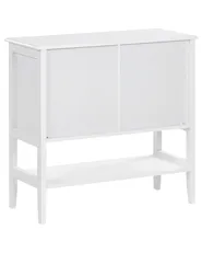 Szafka ze szklanymi drzwiami z półką INLET 80 cm Biały_968077
