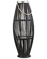 Lantern TAHITI 84 cm Bamboo Black