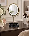 Makeup Mirror LED SAVOIE Black/ Gold