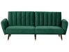 Divano letto 3 posti velluto verde smeraldo VIMMERBY_771556