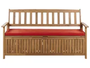 Bench Seat Pad Cushion SOVANA 148 x 45 cm Dark Red_879880