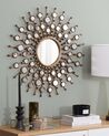 Metal Sunburst Wall Mirror ø 70 cm Gold BLOIS_904028