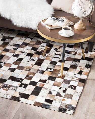 Cowhide Area Rug 160 x 230 cm Multicolour CERLI