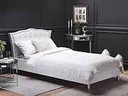 Ottoman Bed METZ Faux Leather White 90 x 200 cm (EU Single)_1176952