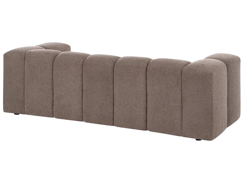 Living Room Set 5 Seater ANTOLA Boucle Taupe_1161702