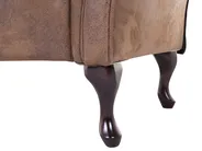 Left-Hand Chaise Longue LATTES Faux Suede Light Brown_738788