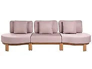 Sofa ogrodowa dla 3 osób ARZELLO Drewno akacjowe Jasnobrązowy_1163917