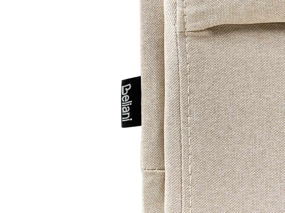 Lit gigogne Tissu LIBOURNE 90 x 200 cm Beige_1005970