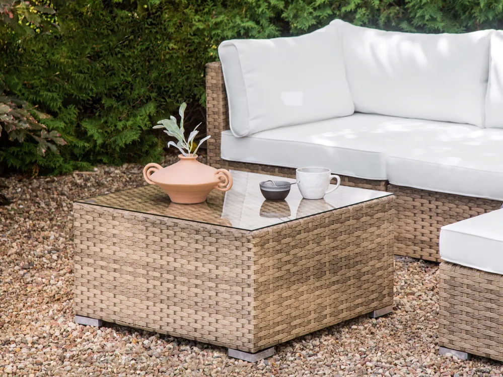 Garden Corner Sofa with Table Seater SANO Left Hand Modular PE