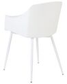 Sada 2 jídelních židlí bílé FONDA_861991