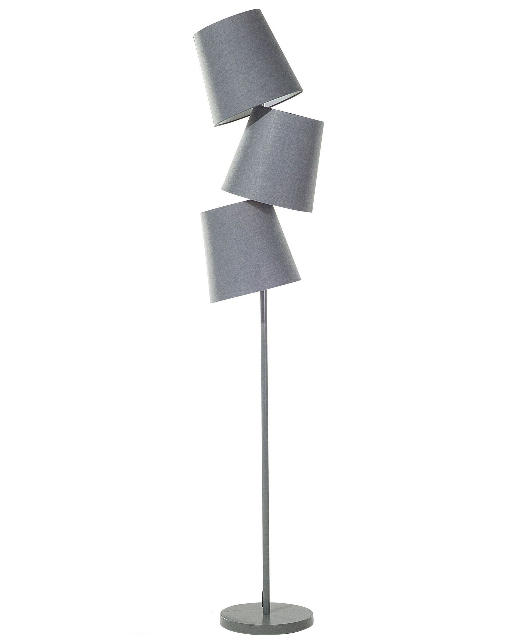 3 Light Floor Lamp Grey RIO GRANDE_654162