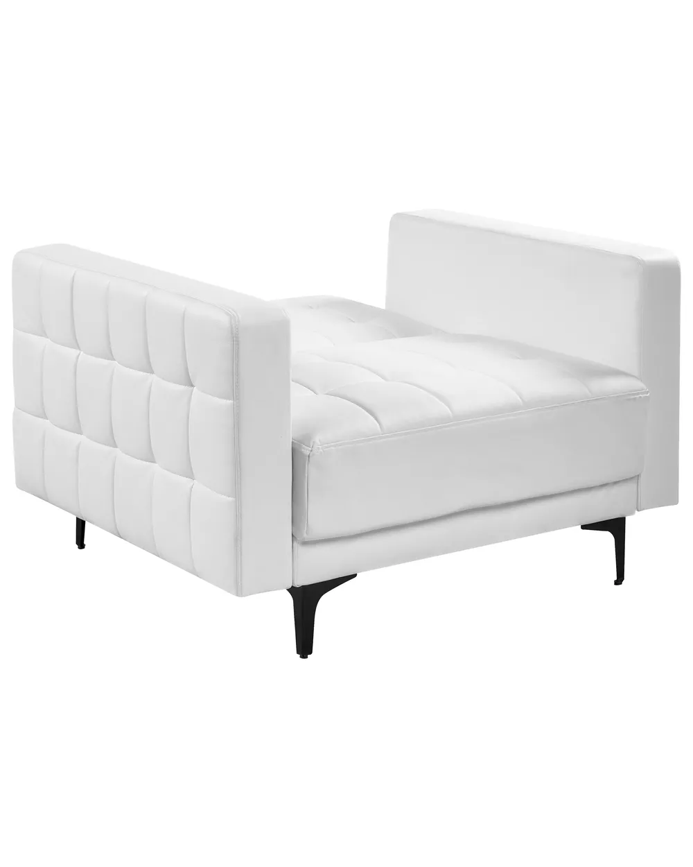 Armchair ABERDEEN Faux Leather White_1038783