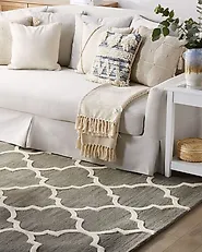 Rug YALOVA Grey 160 x 230 cm Wool_1175111