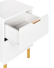 2 Drawer Bedside Table WALPOLE White_949709